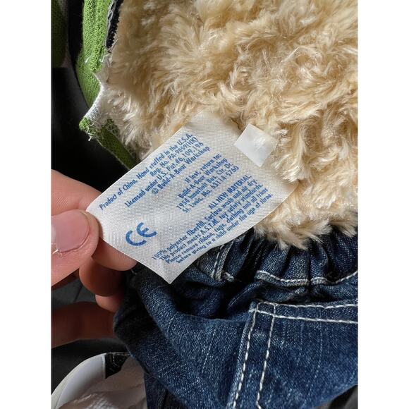 Vintage 2009 Build a Bear Bearemy Teddy Bear Plush Stuffed Animal 17" w/ boots - Picture 9 of 11